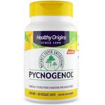 Healthy Origins, Pycnogenol, 100mg, Pine Bark Extract with Procyanidins, 30 Vegan Capsules, SOYA Free, Gluten Free, Vegetarian, Non GMO