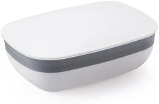 Snowkingdom Travel Soap Case Box Holder With Strong Sealing, Portable Leak Proof - White