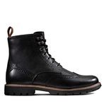 Clarks Men's Batcombe Lord Biker Boots, Black Wlined Leather, 7 UK