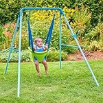 TP Toys Foldaway Baby Swing - Compact, Powder-Coated Metal Swing for Indoor/Outdoor Use, with Non-Slip Feet and Easy Storage, Perfect for Babies Aged 6 Months+