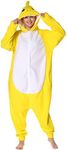 Markest Onesie Unisex Adult Pajamas Animal Yellow Shark Cosplay Costume Sleepwear - Yellow - Large