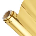 DINOVIN | Gold FOIL | HTV Vinyl Rolls Heat Transfer Vinyl | 20inch x 40inch | Gold FOIL HTV Vinyl PU for Shirts | Iron on Vinyl for Cricut & Cameo - Easy to Cut & Weed for Heat Vinyl Design