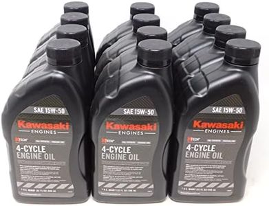 Kawasaki 12PK Full Synthetic 15W50 Motor Oil Quart 4-Cycle K-Tech 99969-6501