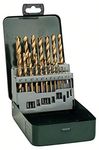 Bosch 19 pcs. HSS-TiN Metal Drill Bit Set (for Metal, Ø 1-10 mm, Accessory Drill Driver)