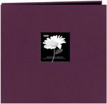 Pioneer 12-Inch by 12-Inch Fabric Frame Scrapbook, Wildberry Purple