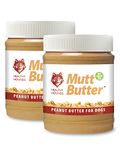 Healthy Hounds Mutt Butter 100% Natural Peanut Butter For Dogs - (Pack of 2 x 340g) | No Added Salt, Sugar, Sweeteners, Xylitol | PALM OIL FREE | Formulated Specially for Dogs | Natural Dog Treat