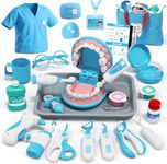Lehoo Castle Doctor Kit for Toddlers 3-5, Kids Dentist Play Set, Toys for 4+ Year Old Girls Boys, Pretend Play for Toddlers 2-4, Kids Doctor Playset, Medical Kits for Boys 3+