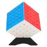 D ETERNAL Moyu Meilong 5 5X5 High Speed Stickerless Magic Puzzle Cube Toy,Multicolor, Teen