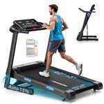 Treadmills Foldable with Electric Auto 15% Incline,3.0HP Walking Pad 1-14KM/H for Home Gym Jogging,352LB Capacity Running Machine with LED Display & Fitness App