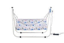 My CRADLLE® CradleBot Automatic Baby Cradle Swing | Electric Cradle with Motor | Heavy Duty Powder Coated Pipe Structure | 0 to 24 Months Baby Boys & Girls (Cloth Color May Vary)