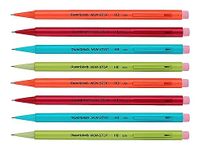 Paper Mate Non-Stop Mechanical Pencils With Eraser - 0.7mm - HB #2 - Assorted Colours - Pack of 8 Pencils