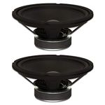 Goldwood Sound, Inc. Stage Subwoofer, Rubber Surround 10" Woofers 250 Watts Each 4ohm Replacement 2 Speaker Set (GW-1034-2)