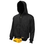 DEWALT DCHJ067B-M 20V/12V MAX Bare Hooded Heated Jacket, Black, Medium
