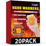 20 Pack Hand Warmers Disposable - Up to 15 Hours of Heat - Super Long Lasting Air Activated Warmers, All Natural & Portable for Body, Hands & Toes - Odorless Hot Warmer Gifts for Winter Work