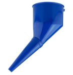 Fuel Funnel with Fine Mesh Filter and Handle for Easy Refilling - Thick Plastic Fuel Funnel for Petrol, Diesel, Oil, Ad-blue, Water, Screen Wash (Blue)