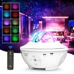 Galaxy Projector Star Projector Light Ocean Wave LED Night Light for Kids Night Light for Bedroom with Music Bluetooth Speaker Timer Birthday Gifts for Baby Adults Home Room Decor