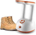Euphonious Boot Dryer, Shoe Dryer with 6-Timer Settings, Boot Warmer for Work Boots and Winter Boots, Two mode Quick-Dry&Odor removal, White/Orange