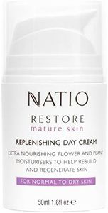 Natio Australia Restore Replenishing Day Cream 50ml - Creamy Moisturiser to Support Skin's Collagen Renewal - Hyaluronate, Shea Butter, Cocoa Butter, Aloe Vera, Rosehip & Apricot Kernel - Made in Australia