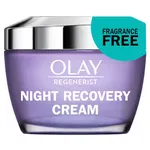 Olay Regenerist Night Recovery Cream Face Moisturizer, Fragrance Free, 50 mL