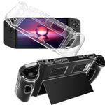 KZIOACSH Clear Case for Lenovo Legion Go Gaming Handheld, Full Protective Transparent Hard PC Case Ultra Slim Anti-Scratch Grip Controller Gaming Machine Cover for Lenovo Legion Go Gaming Handheld