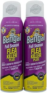 Bengal Full Season Flea Killer Plus, Flea and Tick Aerosol Spray with Insect Growth Regulator, 2-Count, 16 Oz. Aerosol Cans