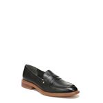 Franco Sarto Womens Edith Loafer, Black Leather, 10