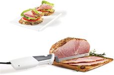 Starfrit Electric Knife with Offset Blades - Precision Slicing - Enhanced Safety - Ergonomic Handle