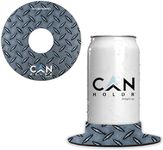 CanCooker CanHoldr Ultimate Suction Cup Drink Holder for Cans, Bottles, Mugs & More | 2 Pack | Perfect On The Go Can Holding System Securely Mounts on Numerous Surfaces | Diamond Plate