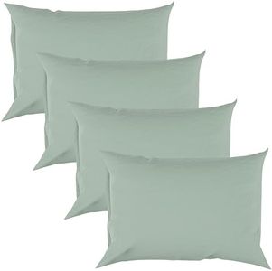 Bamboo Bay Hotel Quality 4 Piece Cooling Pillow Cases for Hot Sleepers - 100% Viscose Made from Bamboo Pillowcase - Soft & Breathable Pillow Covers with Envelope Closure - King 20 x 40 Inches - Sage