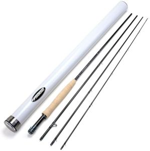 Generic Sage R8 Core Fly Rod 590-4 (5wt 9'0"" 4pc) Combined with Rio Fly Line, Silver Pine