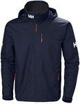 Helly Hansen Men's Crew Hooded Jacket, Navy, 2X-Large