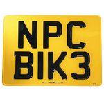 Motorbike/Motorcycle Number Plates, Fully Personalised Registration Plates, High Quality, 100% Road Legal, MOT Safe, Durable, Made in the UK, Available in 2D, 3D, and 4D | Number Plate Clinic