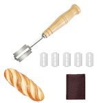 Bread Lame Cutter, Bread Bakers Lame Slashing Tool Handcrafted Bakers Built for Bread Bakers, 5 Blades & Leather Protective Cover Included for DIY Bread Dough Homemade Bread Bakeware Kitchen