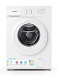 COMFEE' CFE10EW70/W Freestanding Washing Machine,7KG Load,Heat Wash 90℃,Ultra Slim 400mm,Quick Wash,15 Washing Programs with 1200RPM,White