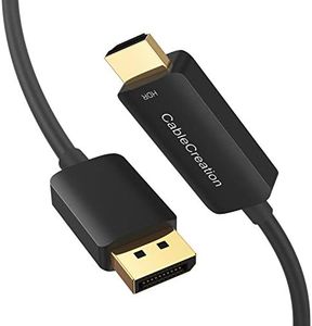 CableCreation Active Displayport to HDMI 4K 60Hz Cable 2.4M(8FT) Support Multi-Screen Display, DP to HDMI HDR Monitor Cable Unidirectional, DP Cable 1.4 to HDMI Support 4K 30Hz, 2K/1080P 144Hz, 120Hz