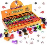 Halloween Stamps for Kids, 50 Pcs Halloween Decorations Stamps Goodie Bag Fillers, Halloween Toys Bulk for Treat Bags Party Favors for Kids, Halloween Party Favors for Goody Bag, Children, Candy Bag