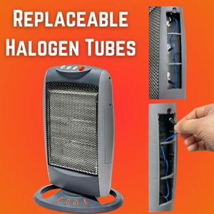 Trendi 1200W Halogen Heater – Portable Electric Room Heater