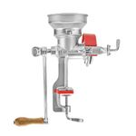 Victoria GRN-101 Manual Grain Grinder with Low Hopper, Cast Iron, Silver, red