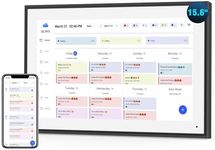 Calendar Digital 15.6 Inch Electronic Calendar&Chore Chart, 1920 * 1080P IPS Touchscreen Wall Smart Weekly and Monthly Planner for Family Black Gift for Mother mom Women