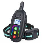 GHORA RS1 Dog Training Collar w/Remote 1200Ft Control Range, Dog Shock Collar 3 Modes, Beep, Vibration and Shock,Rechargeable Waterproof Trainer E-Collar ,for Small Medium Large Dogs( 8-120lbs)