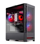 Skytech Blaze4 Mini Gaming PC, Ryzen 7 5700 3.7 GHz (4.6GHz Turbo Boost), NVIDIA RTX 4060 Ti 8GB GDDR6X, 1TB SSD, 16GB DDR4 RAM 3200, 650W Gold PSU, Wi-Fi, Win 11 Home