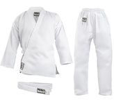 New* Martial Arts White 8 oz Weight Karate GI Uniform Size 3/160