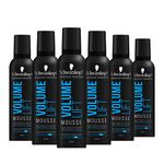 Schwarzkopf Professional Styling Volume Lift Mousse, 48HR Extra Strong Hold, Multipack 6 x 250 ml