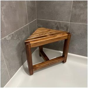 DITAVN Shower Foot Rest 12 in, Corner Shower Stool for Shaving Legs, Small Corner Bathroom Bench Suitable for Small Shower Spaces, Bath Seat, in Shower Stool