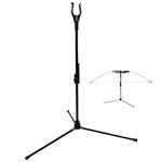 Fiita Lightweight Archery Bow Stand Recurve Bow Compound Bow Stand Rack Holder Legs Fiber Glass Rack Legs for Recurve/Compound Bow 19.3" Height