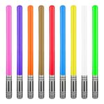 9PCS Inflatable Light Saber, Sword Stick Party Balloons, Inflatable Party Star War Jedi Knight Light Saber Kids Role Play Toys, Sword Stick Toys for Halloween Party Supplies Costume Fancy Dress