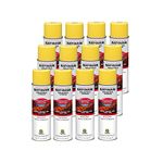 Rust-Oleum 264695-12PK Industrial Choice M1400 System Construction Marking Paint, High Visibility Yellow