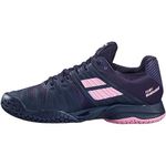 Babolat Propulse Fury All Court Womens Tennis Shoes Black/Greenum Pnk 4.5