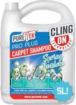 Pure Tek Carpet Cleaner Shampoo 5L - Carpet Cleaner Solution for Machines, Heavy Duty Stain Remover Liquid, Deep Cleaning Detergent to Neutralise Pet Odour & Urine Stains, Works with All Machines