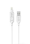 SCOSCHE StrikeLine Pro Charge & Sync Cable for Lightning & Micro USB Devices - White